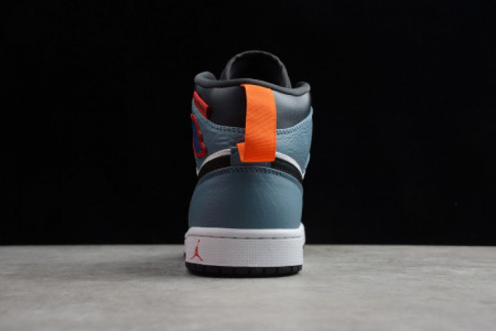 F**etasm x jordan 1 mid fearless blue white  cu2802-100