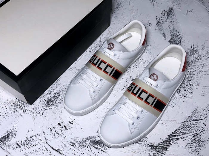 GUCC Ace Embroidered Low-Top Sneaker