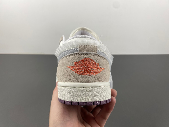Air Jordan 1 Low GS SAIL LEGEND LIGHT BROWN VIOLET DUST NEUUTRAL GREY FQ8094-100