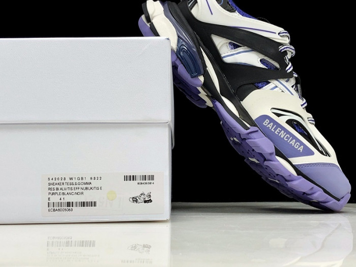 BLCG Sneaker Tess.s.Gomma white-black-purple 542023 W1GB1 8322