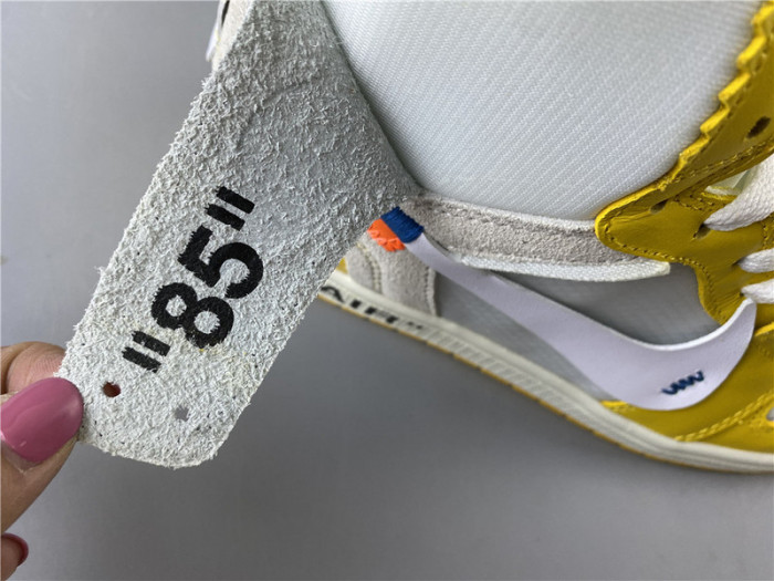 AIR JORDAN 1 X OF NRG WHITE YELLOW AQ0818 149